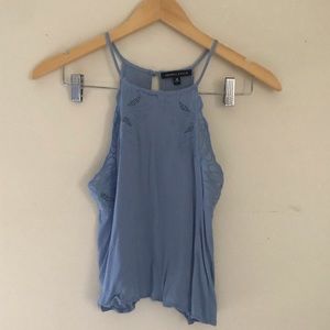 American Eagle Blue Crop Top